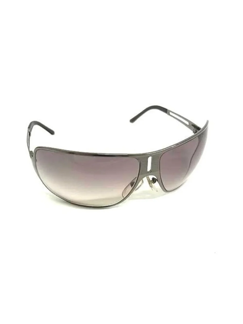 Prada Sunglasses Spr Dark Silver Black Metal Acetate Eyewear